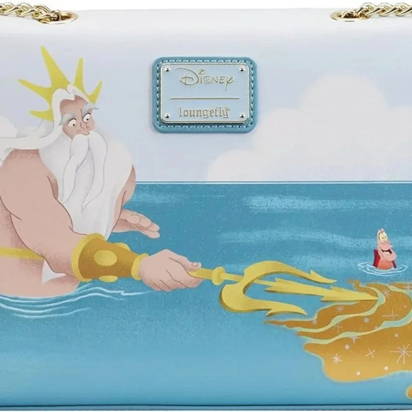 Loungefly Disney Little Mermaid Triton's Gift Crossbody Bag - Picture 5 of 6